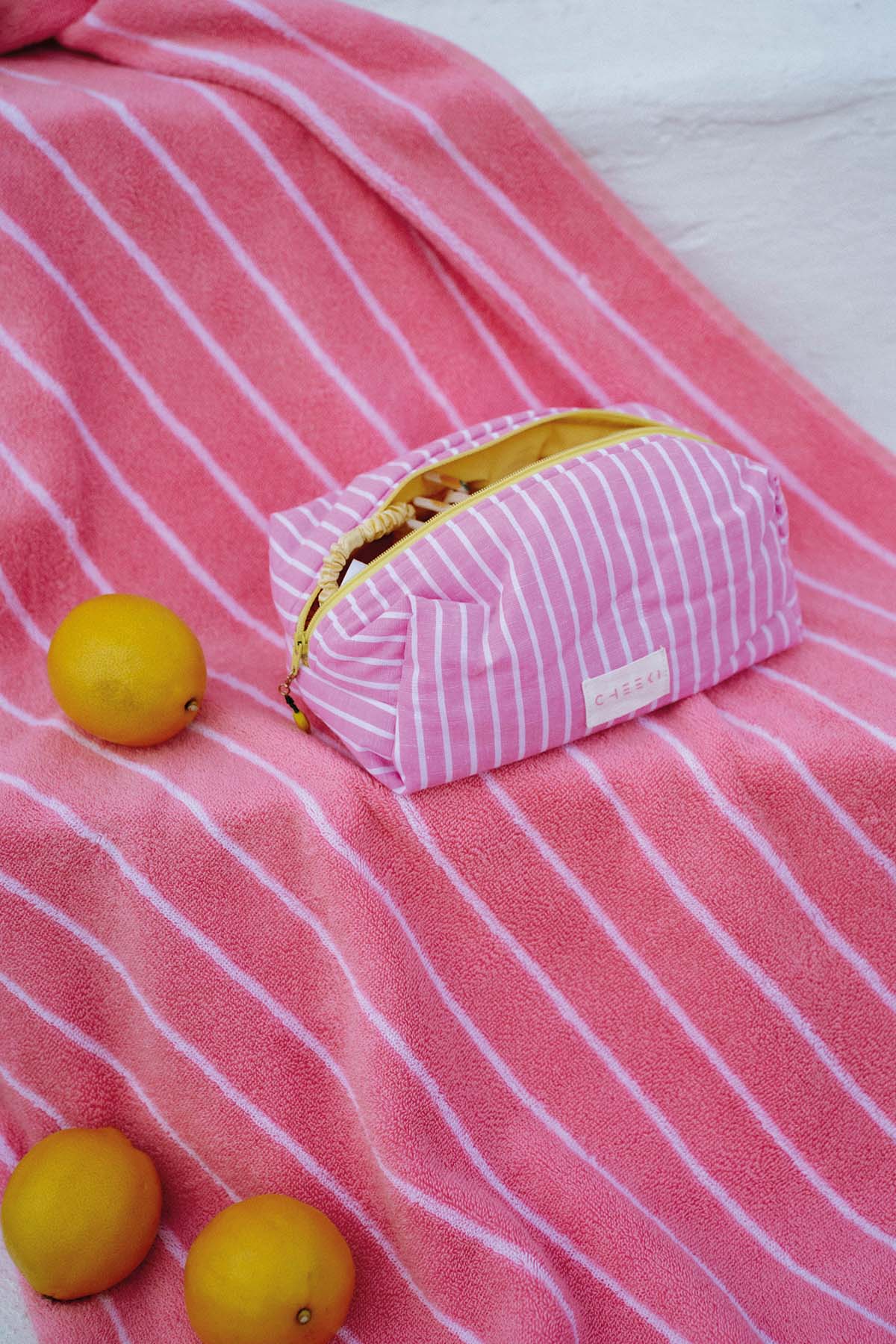 Kosmetiktasche | Pink Stripes