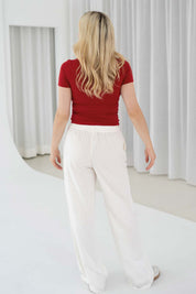 Linen Pants | White
