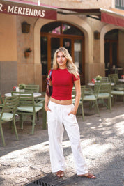 Linen Pants | White