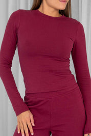 Long Sleeve T-Shirt | Plum