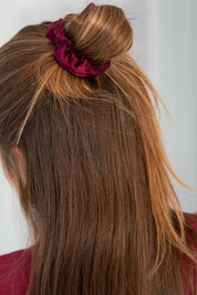 Midi Silk Scrunchie | Plum