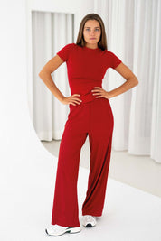 Palazzo Hose | Cherry Red