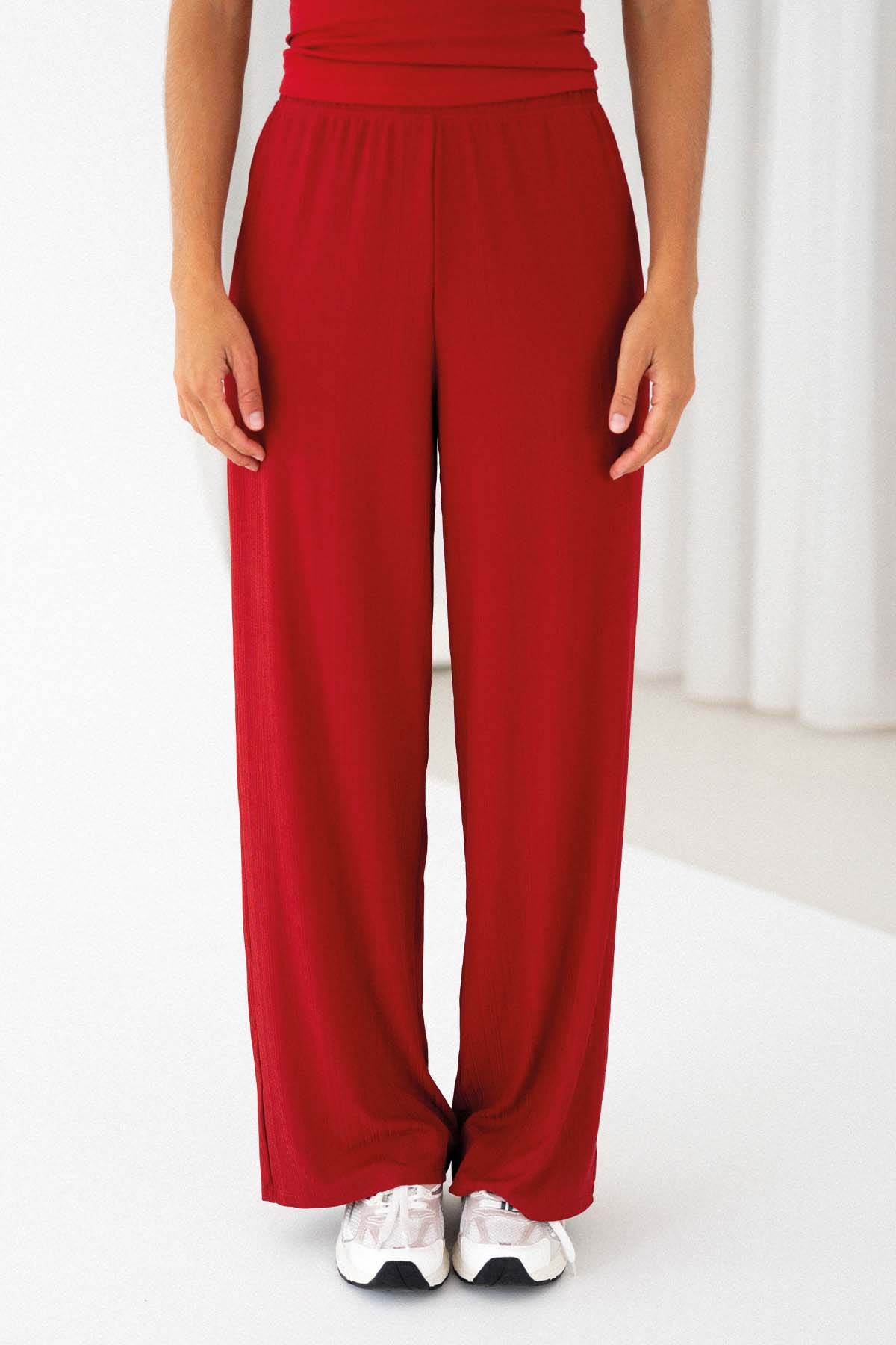 Palazzo Hose | Cherry Red