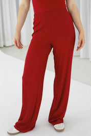 Palazzo Hose | Cherry Red