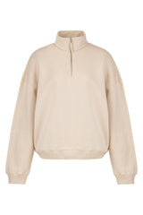 Quarter Zip Sweatshirt | Sand