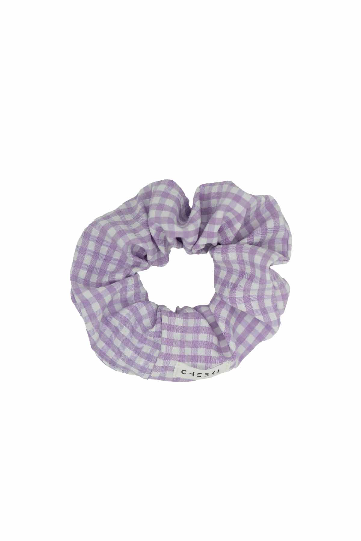 Scrunchie | Checkered Lilac