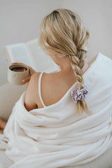 Scrunchie | Checkered Lilac