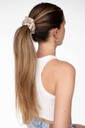 Midi Silk Scrunchie | Champagne