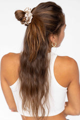 Midi Silk Scrunchie | Champagne