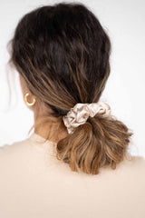 Midi Silk Scrunchie | Champagne