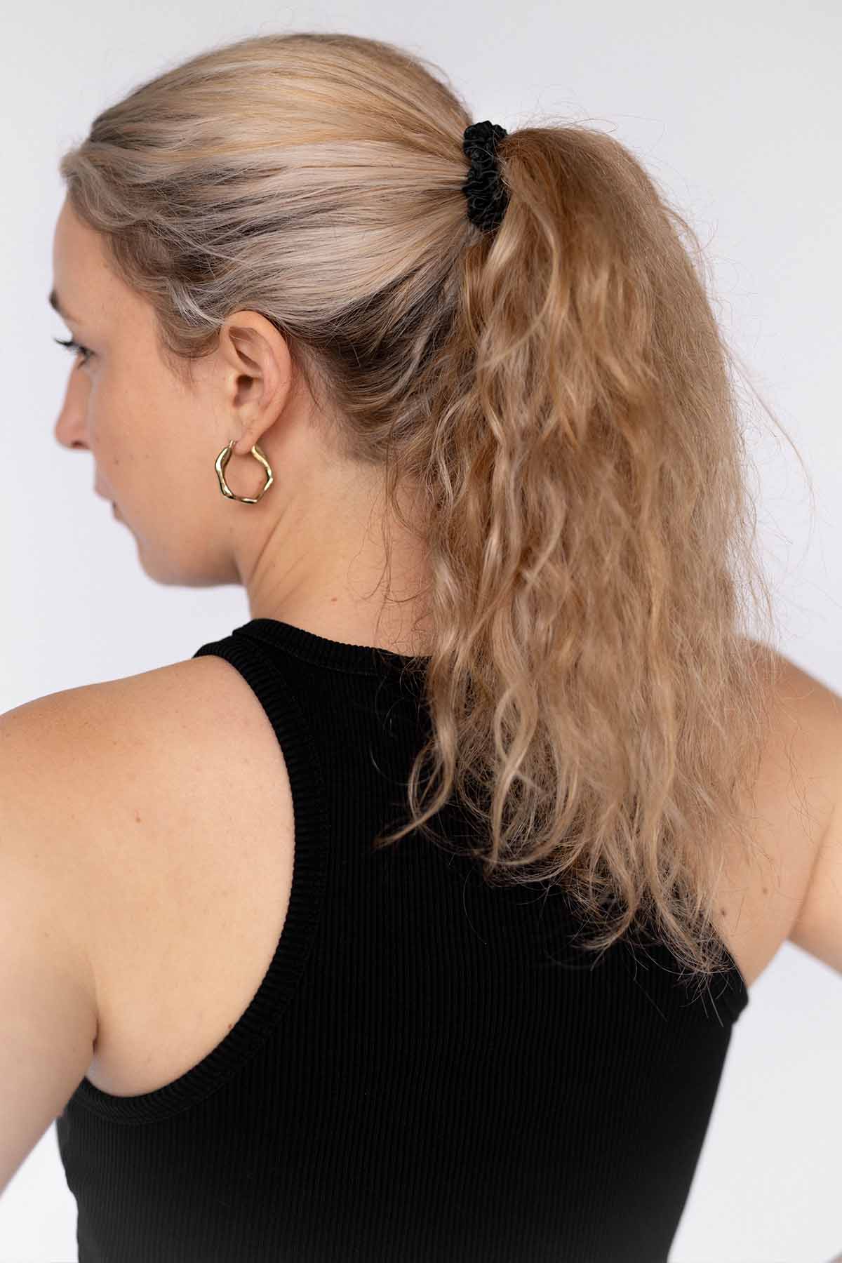 Silk Scrunchies 3er Set | Black