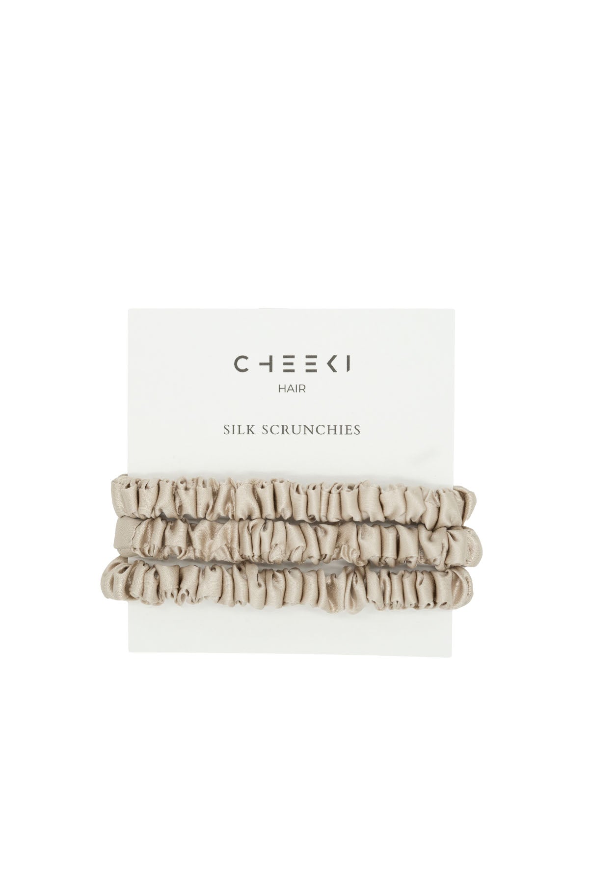 Silk Scrunchies 3er Set | Champagne