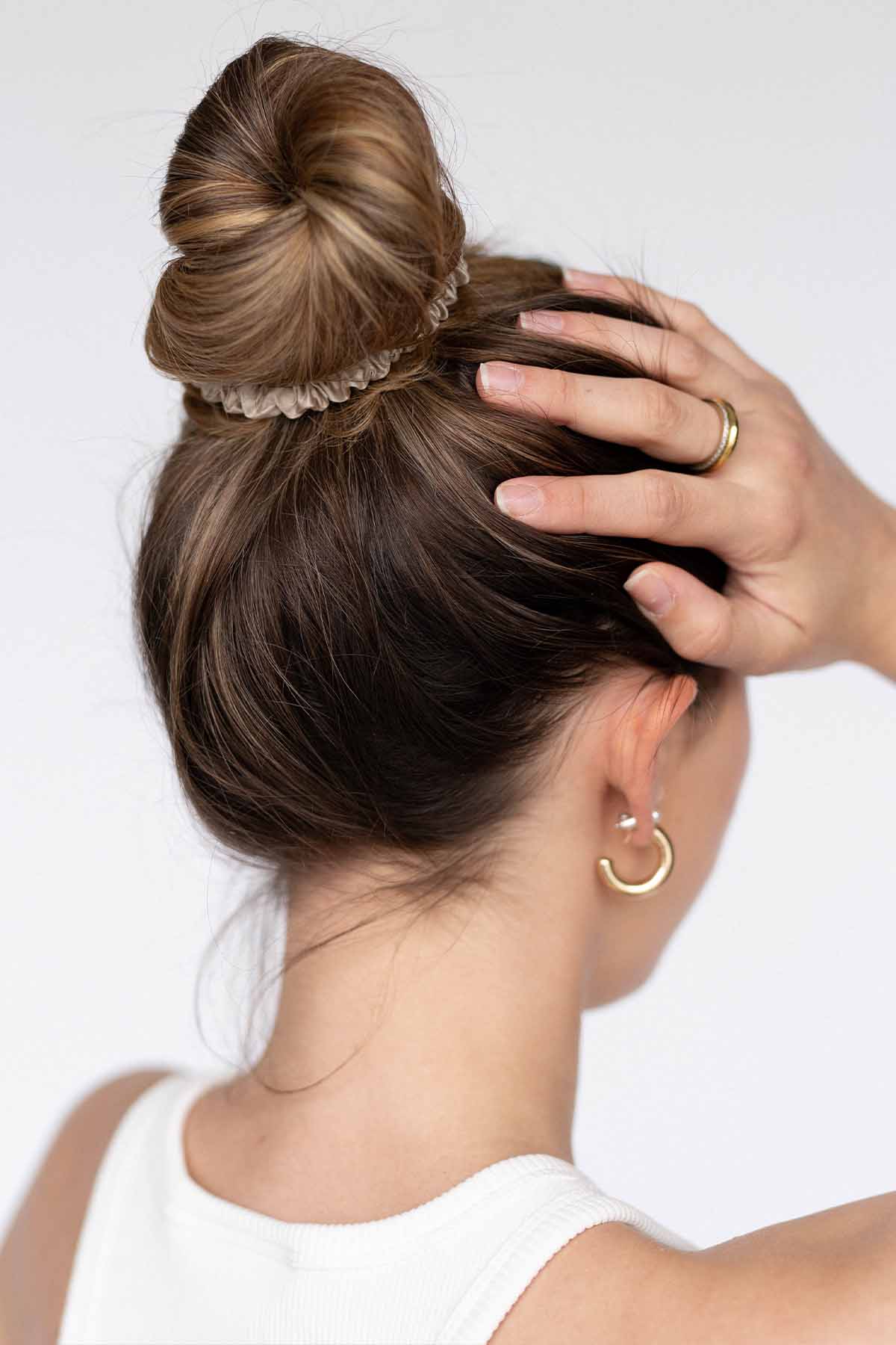 Silk Scrunchies 3er Set | Champagne