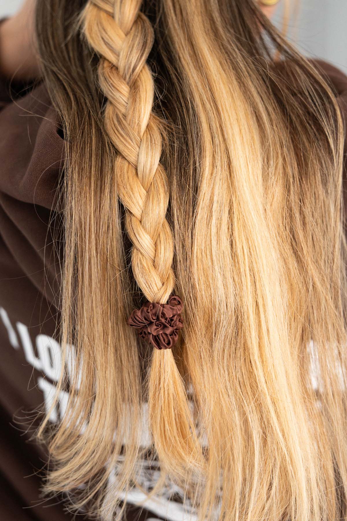 Silk Scrunchies 3er Set | Coffee