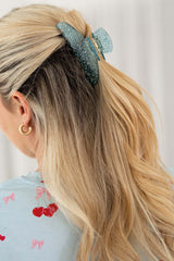 Statement Clip | Blue Glitter