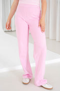 Straight Leg Hose | Pink