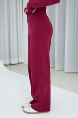 Straight Leg Hose | Plum
