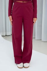 Straight Leg Hose | Plum