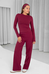 Straight Leg Hose | Plum