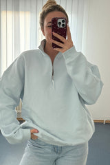 Quarter Zip Sweatshirt | Frost