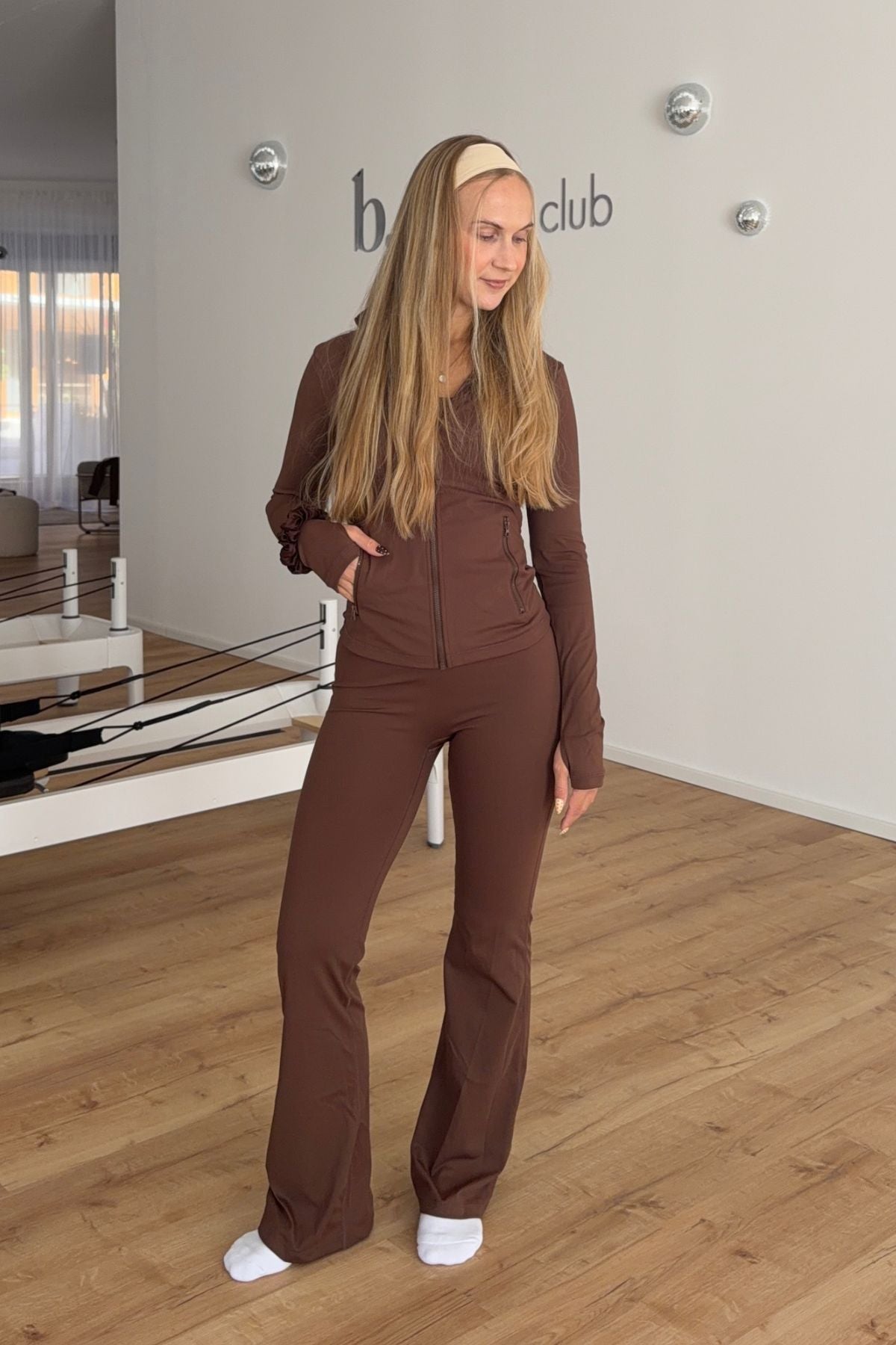 Flare Yoga Hose | Chocolate Brown