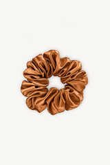 Midi Silk Scrunchie | Caramel