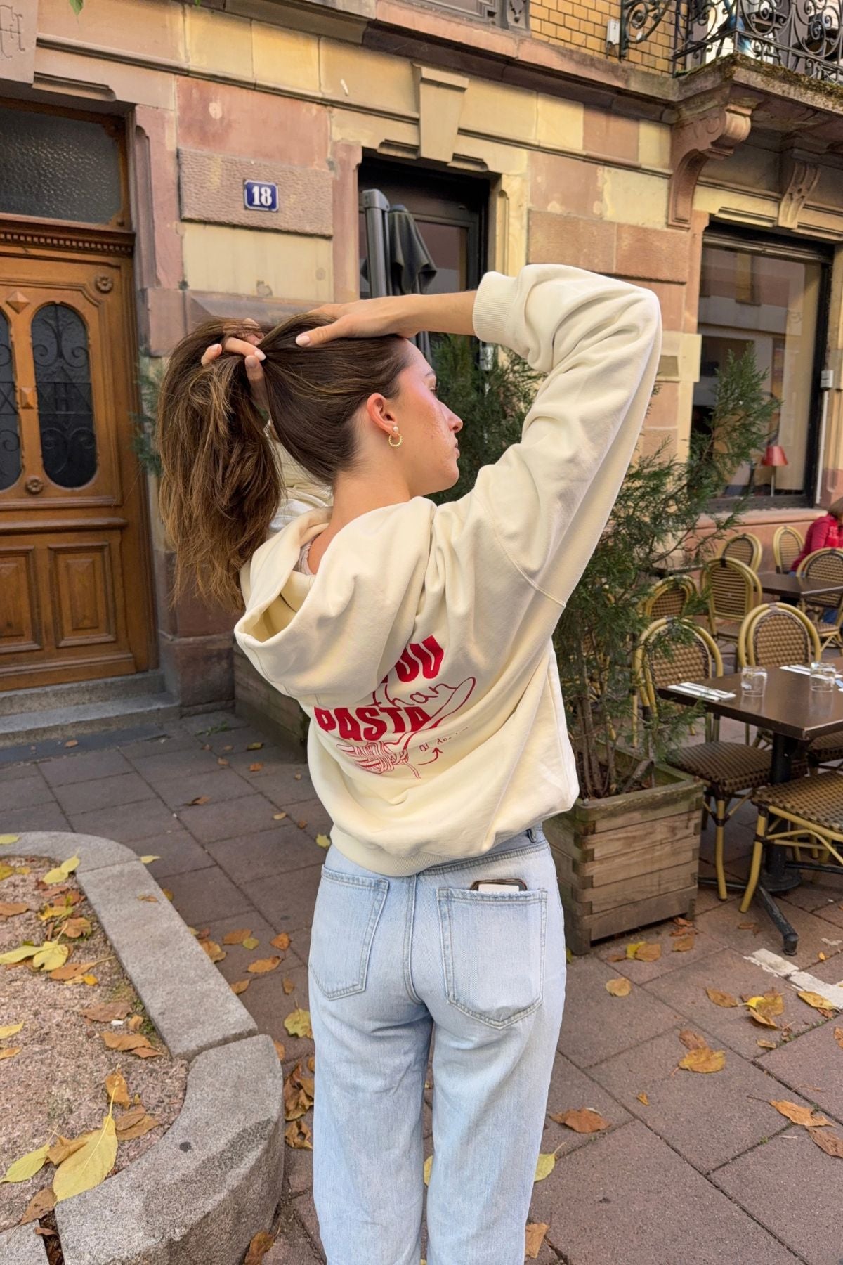 Hoodie | I Love You More Than Pasta