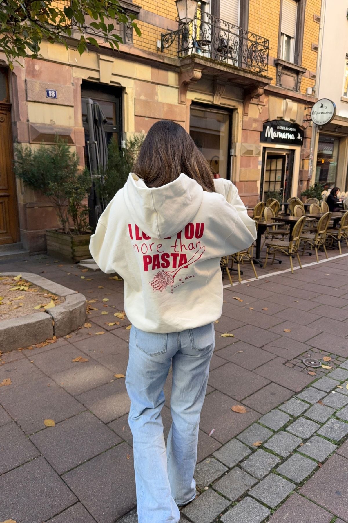 Hoodie | I Love You More Than Pasta