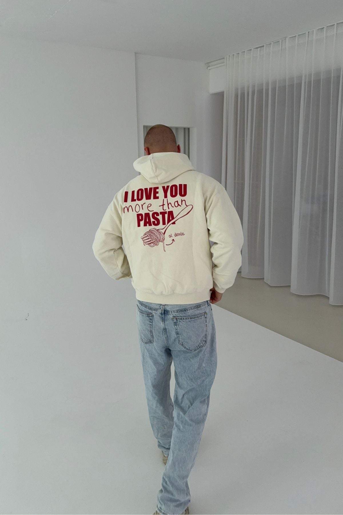 Hoodie | I Love You More Than Pasta
