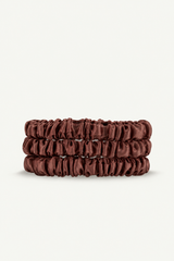 Silk Scrunchies 3er Set | Coffee