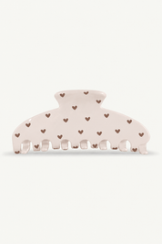 Statement Clip | Brown Hearts