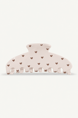 Statement Clip | Brown Hearts