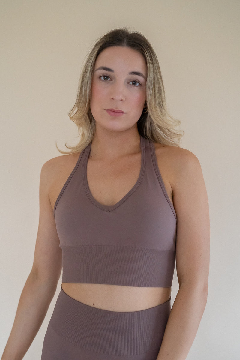 Ivy Racerback Top | Taupe